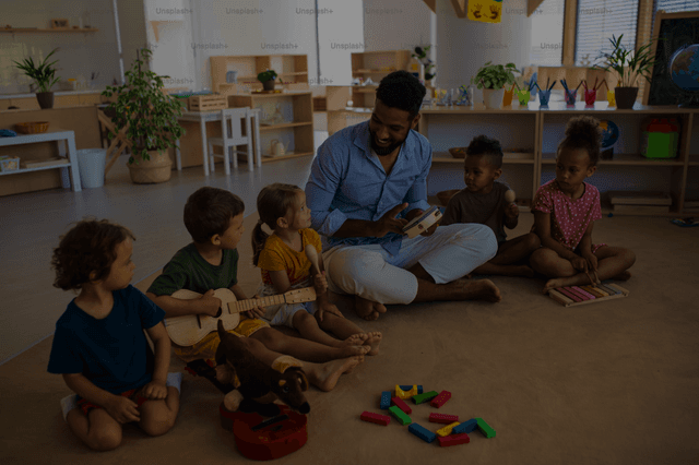 Kids in a classroom